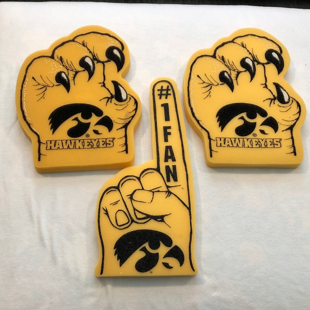 Iowa Hawkeyes Fans Foam Finger & Talons Bundle Please Read